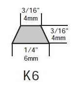 k6 v-guide conveyor belt