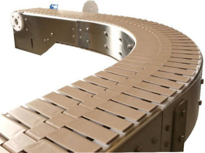 modular conveyor belts curved table top chains