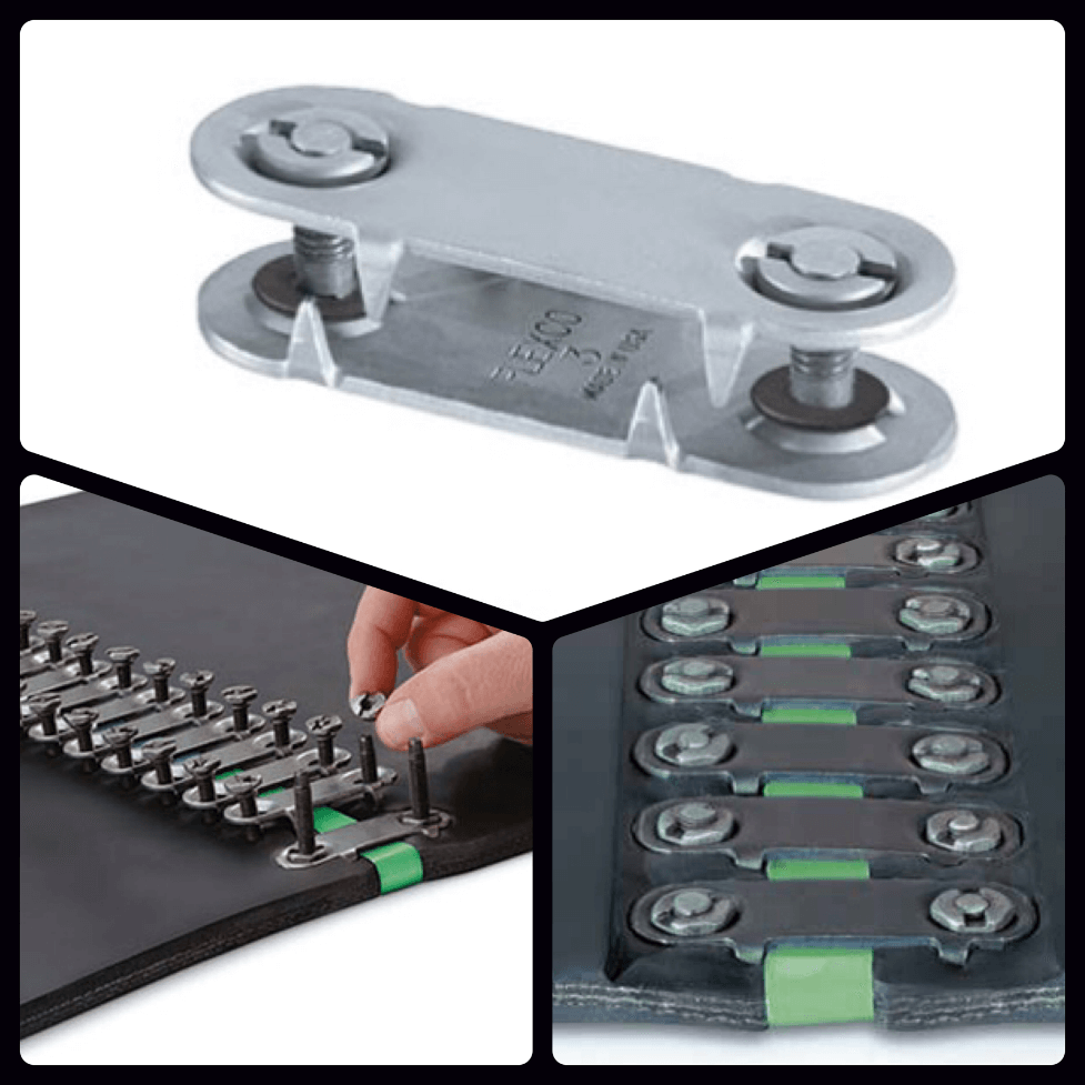 thumbnail image 2 of Flexco 190C Quick Fit Bolt Solid Plate Fasteners – Pail Of 100 – BeltSmart Genuine 2 of 3