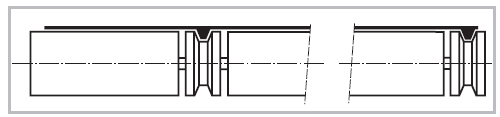 Idle rollers on conveyor belt