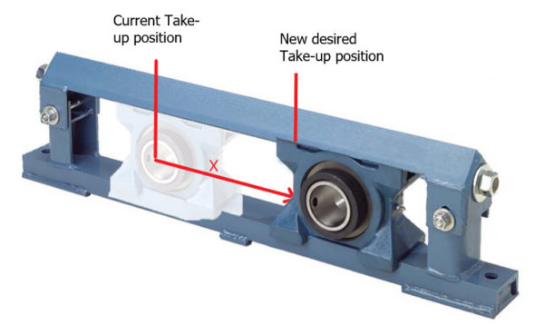 take up belt length