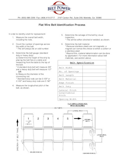 conveyor belting flat wire identification thumbnail