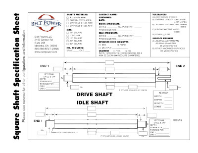 conveyor belting square shaft specs thumbnail