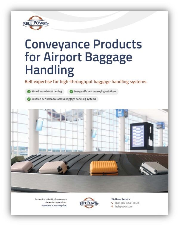Conveyance Products for Airport Baggage Handling - Belt Power